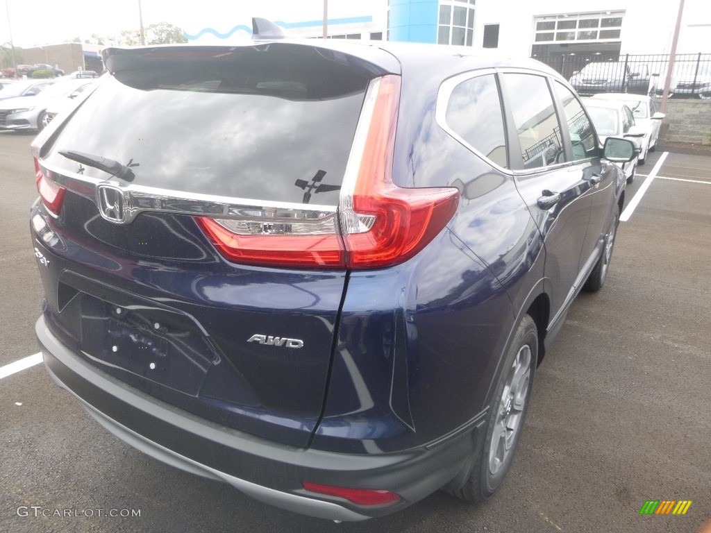 2019 CR-V EX AWD - Obsidian Blue Pearl / Gray photo #4
