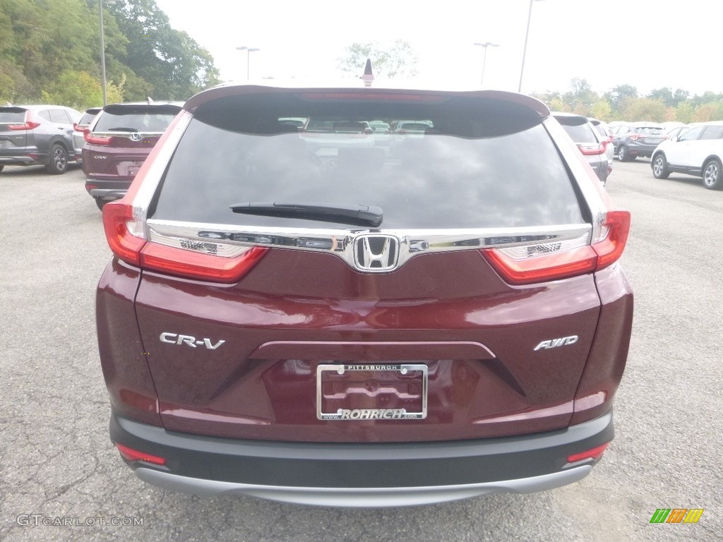 2019 CR-V EX AWD - Basque Red Pearl II / Gray photo #3