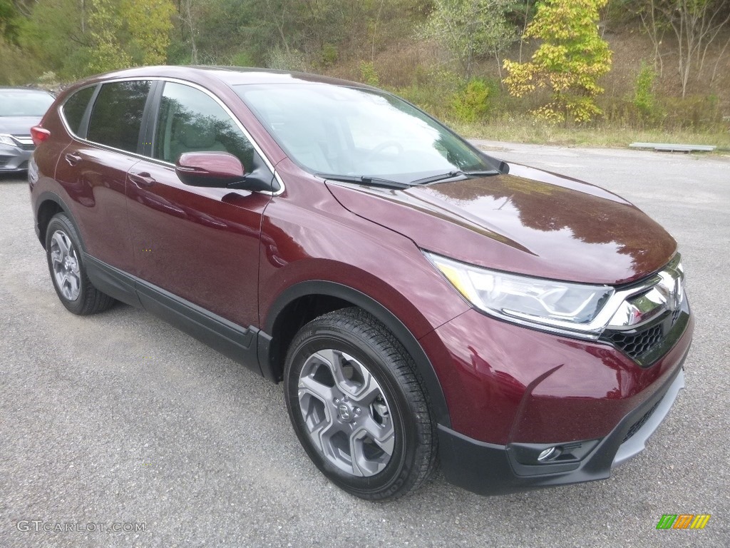 2019 CR-V EX AWD - Basque Red Pearl II / Gray photo #5