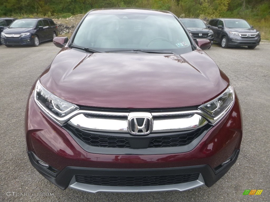 2019 CR-V EX AWD - Basque Red Pearl II / Gray photo #6