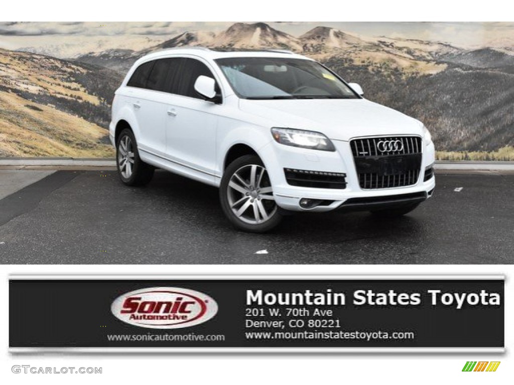 2013 Q7 3.0 TFSI quattro - Glacier White Metallic / Cardamom Beige photo #1