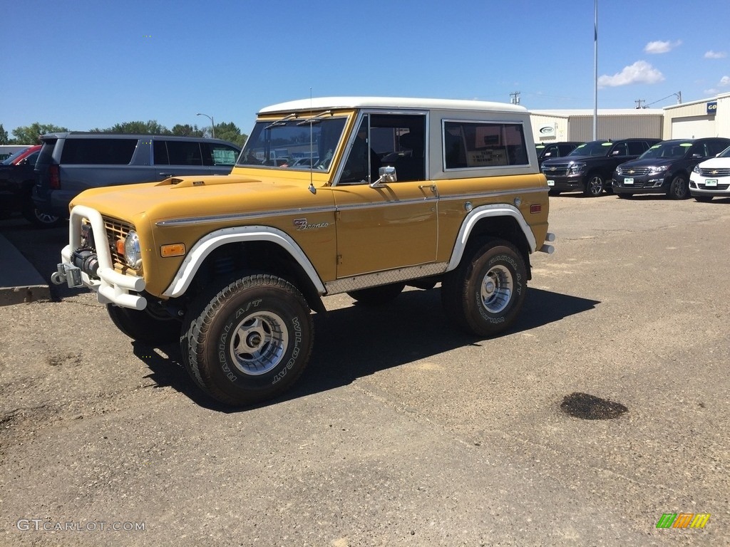 Yellow Ford Bronco