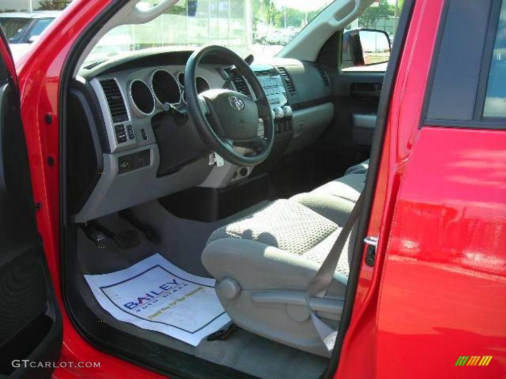 2007 Tundra SR5 Double Cab - Radiant Red / Graphite Gray photo #9