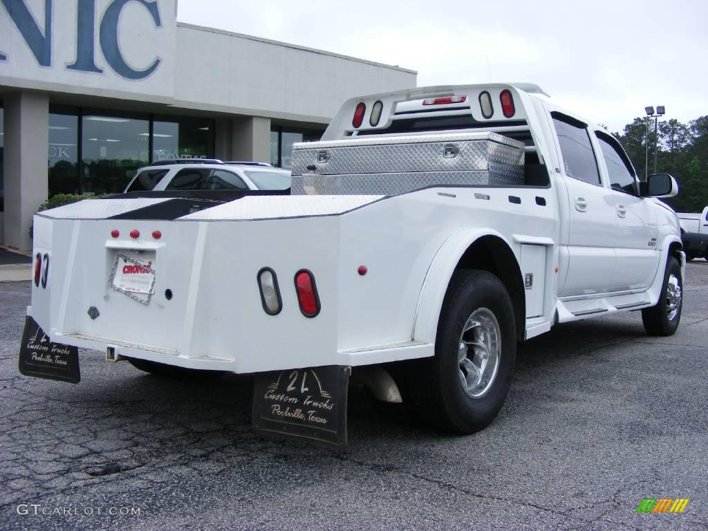 2005 Silverado 3500 LT Crew Cab 4x4 Chassis - Summit White / Tan photo #8