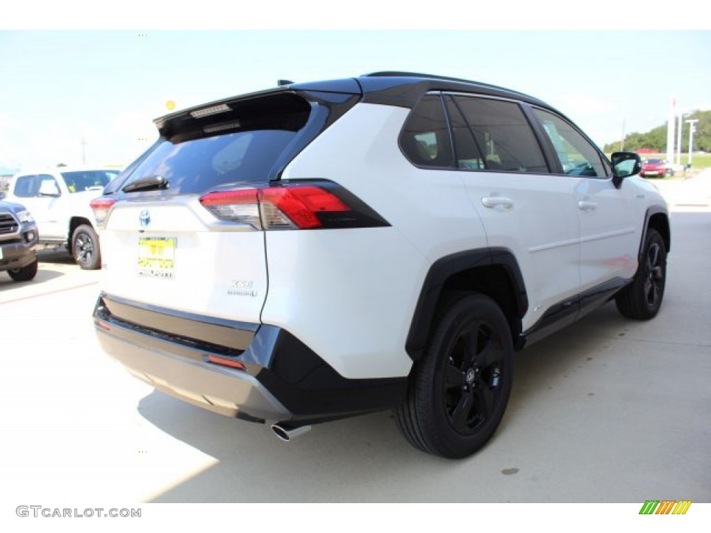 2019 RAV4 XSE AWD Hybrid - Blizzard White Pearl / Black photo #8