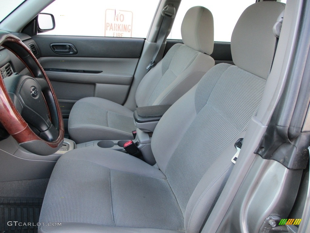 2006 Forester 2.5 X - Crystal Gray Metallic / Graphite Gray photo #12