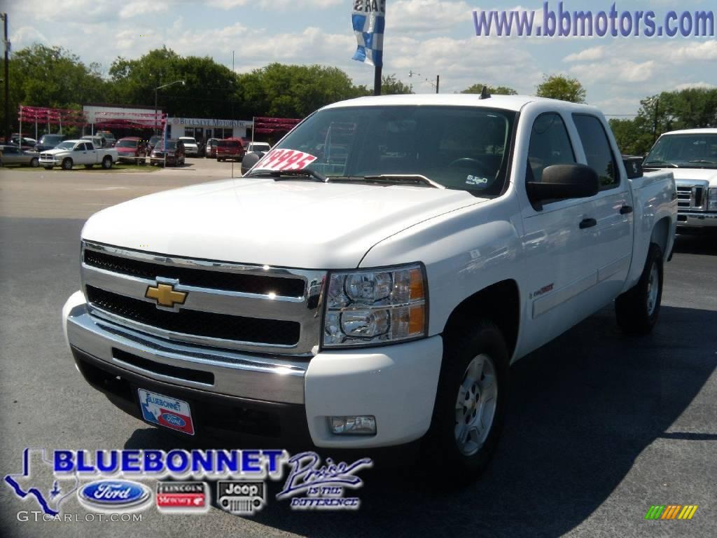 2008 Silverado 1500 LT Crew Cab 4x4 - Summit White / Dark Titanium photo #1