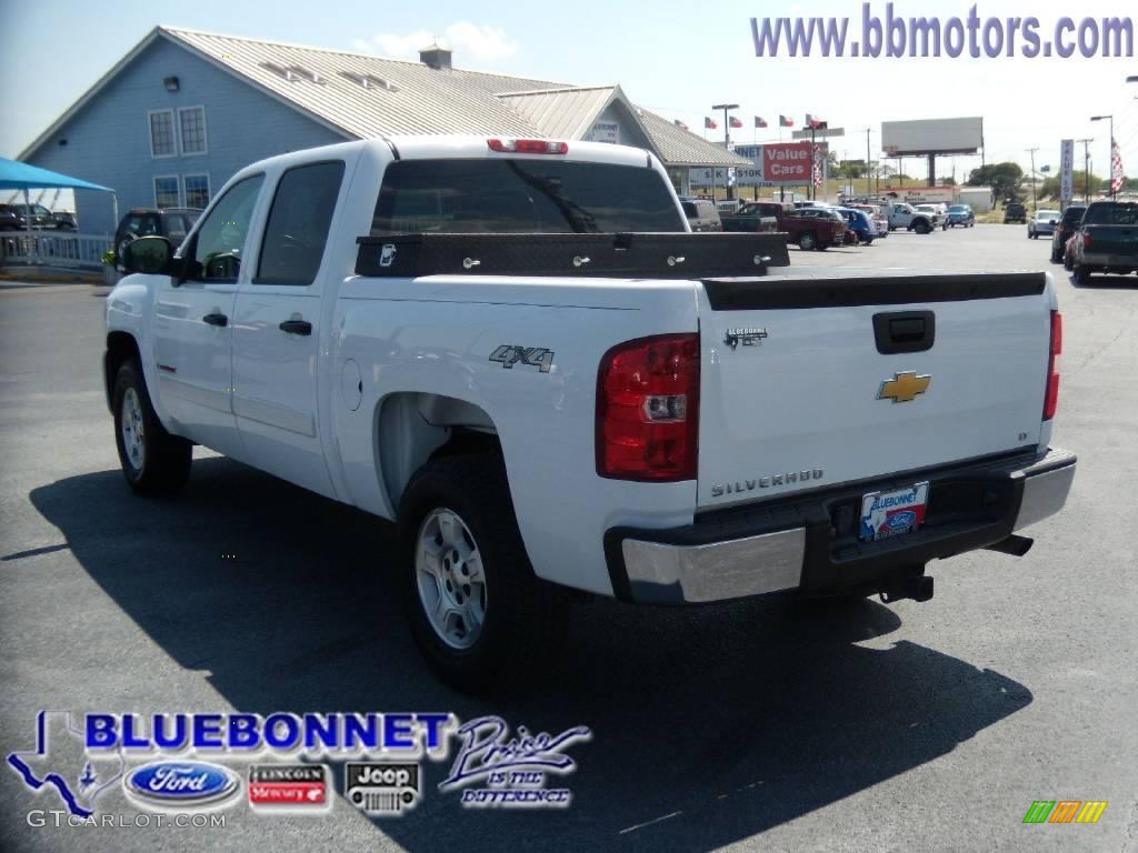 2008 Silverado 1500 LT Crew Cab 4x4 - Summit White / Dark Titanium photo #6