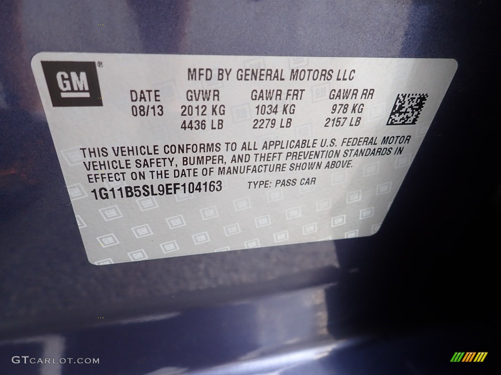 2014 Malibu LS - Atlantis Blue Metallic / Jet Black/Titanium photo #29