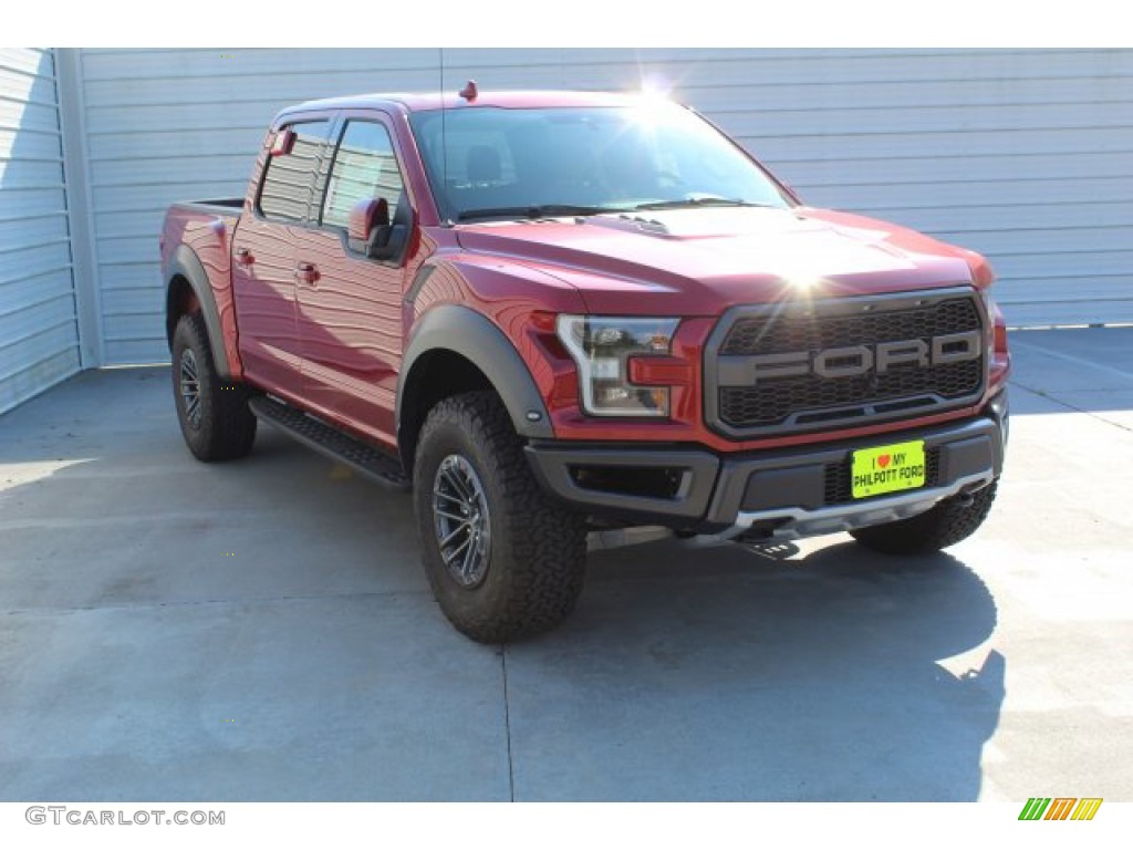 2019 F150 SVT Raptor SuperCrew 4x4 - Ruby Red / Raptor Black photo #2