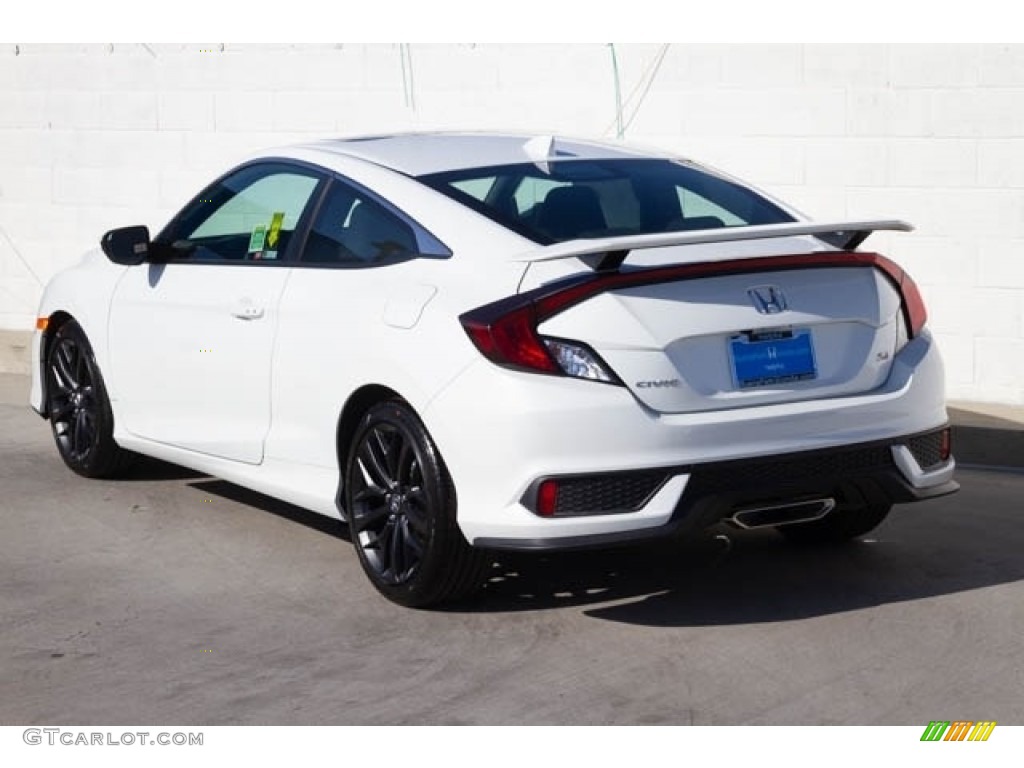 2020 Civic Si Coupe - Platinum White Pearl / Black photo #2