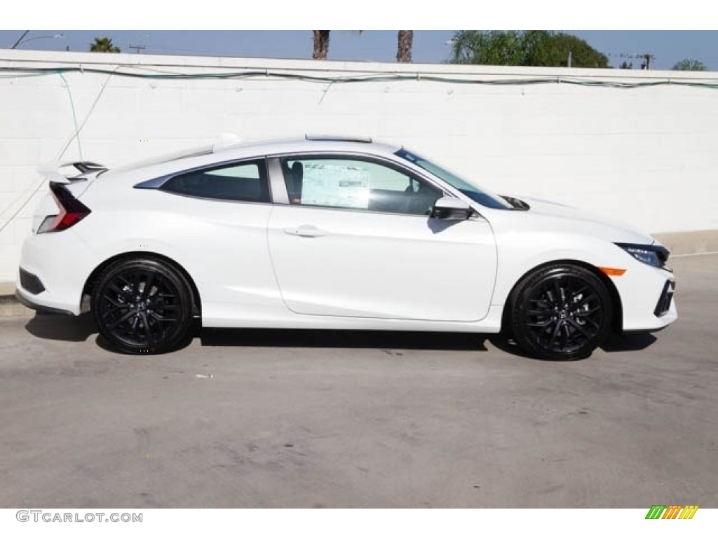 Platinum White Pearl 2020 Honda Civic Si Coupe Exterior Photo #135481631