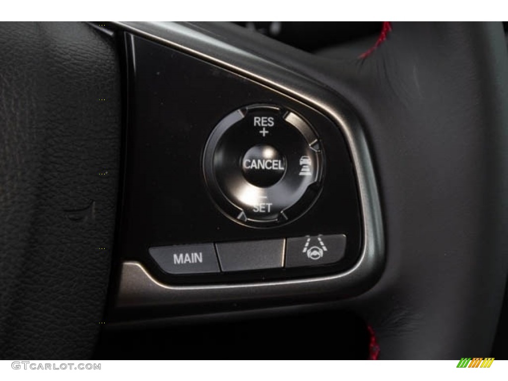 2020 Honda Civic Si Coupe Black Steering Wheel Photo #135481988