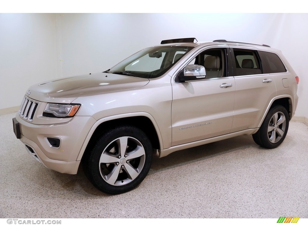 2014 Grand Cherokee Overland 4x4 - Cashmere Pearl / Overland Nepal Jeep Brown Light Frost photo #3