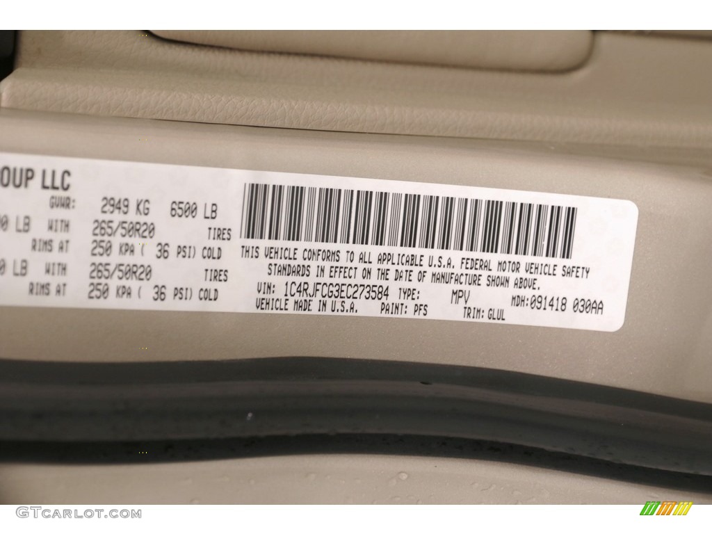 2014 Grand Cherokee Overland 4x4 - Cashmere Pearl / Overland Nepal Jeep Brown Light Frost photo #31