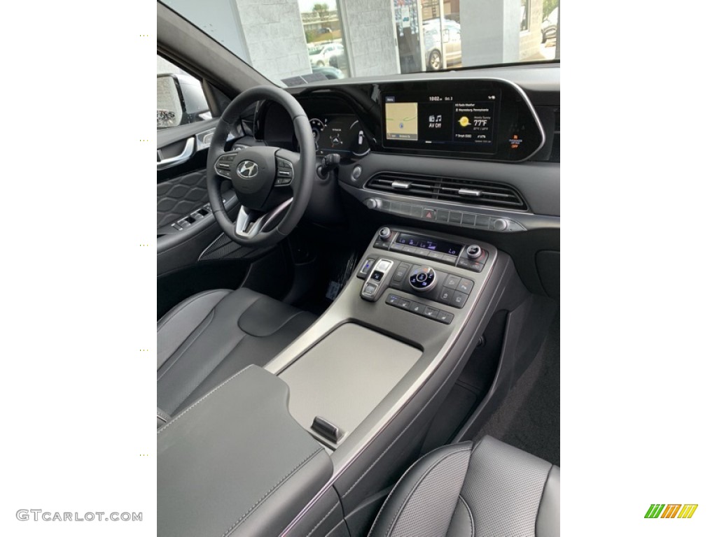 2020 Hyundai Palisade Limited AWD Black Dashboard Photo #135485741