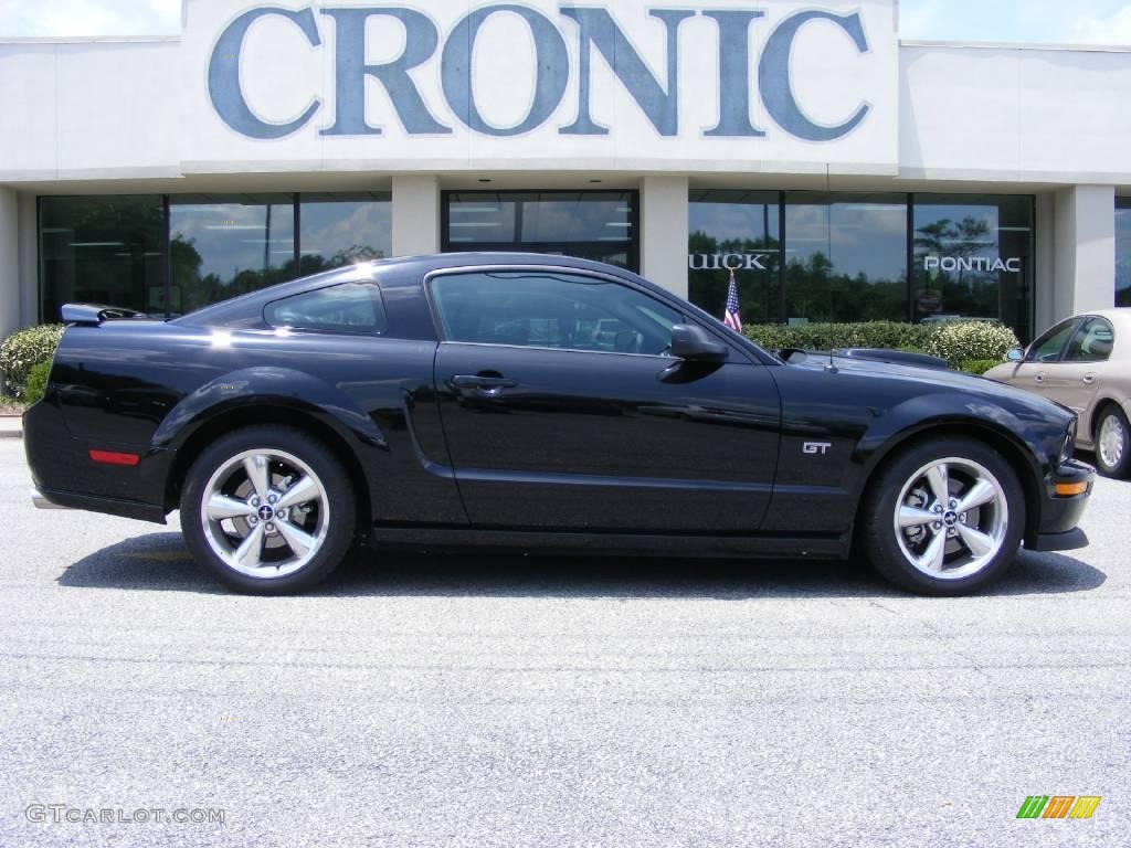 2008 Mustang GT Premium Coupe - Black / Dark Charcoal photo #1