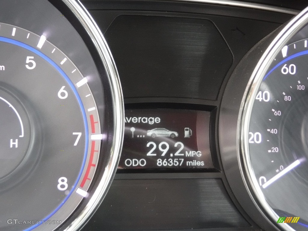 2012 Sonata GLS - Pacific Blue Pearl / Gray photo #24