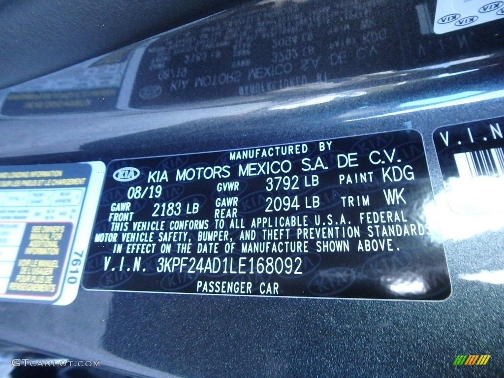 2020 Forte Color Code KDG for Gravity Grey Photo #135492269