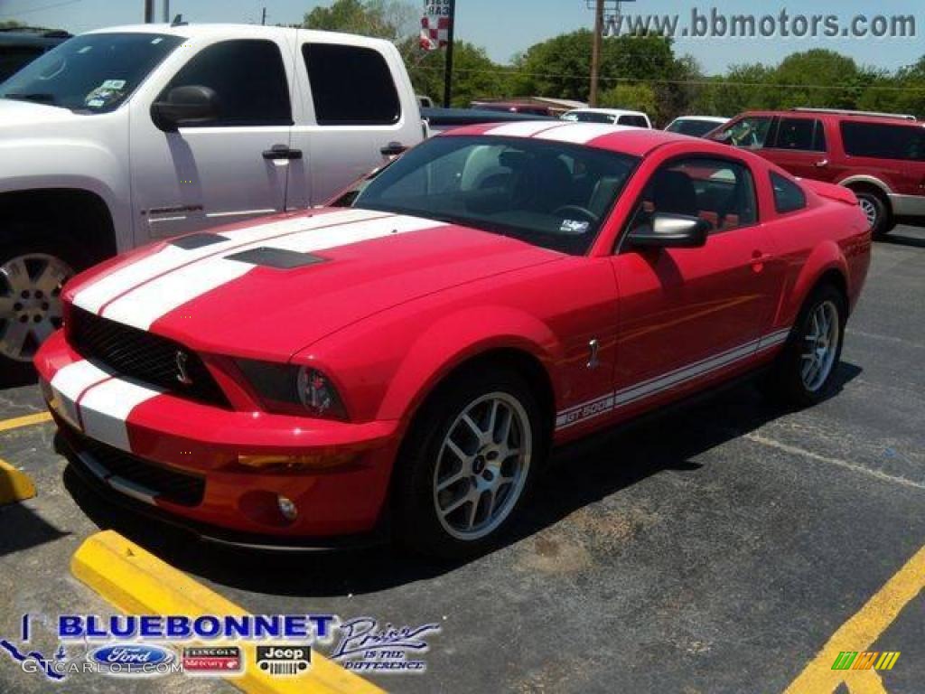 2008 Mustang Shelby GT500 Coupe - Torch Red / Black/Red photo #1