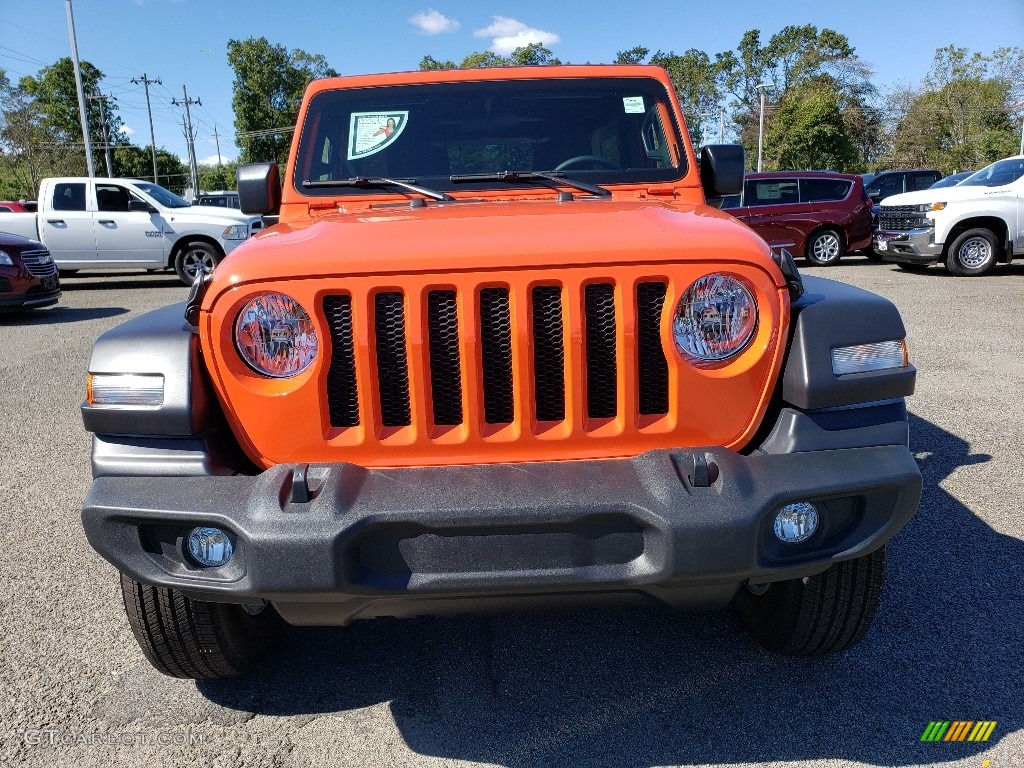 2020 Wrangler Unlimited Sport 4x4 - Punkn Metallic / Black photo #2