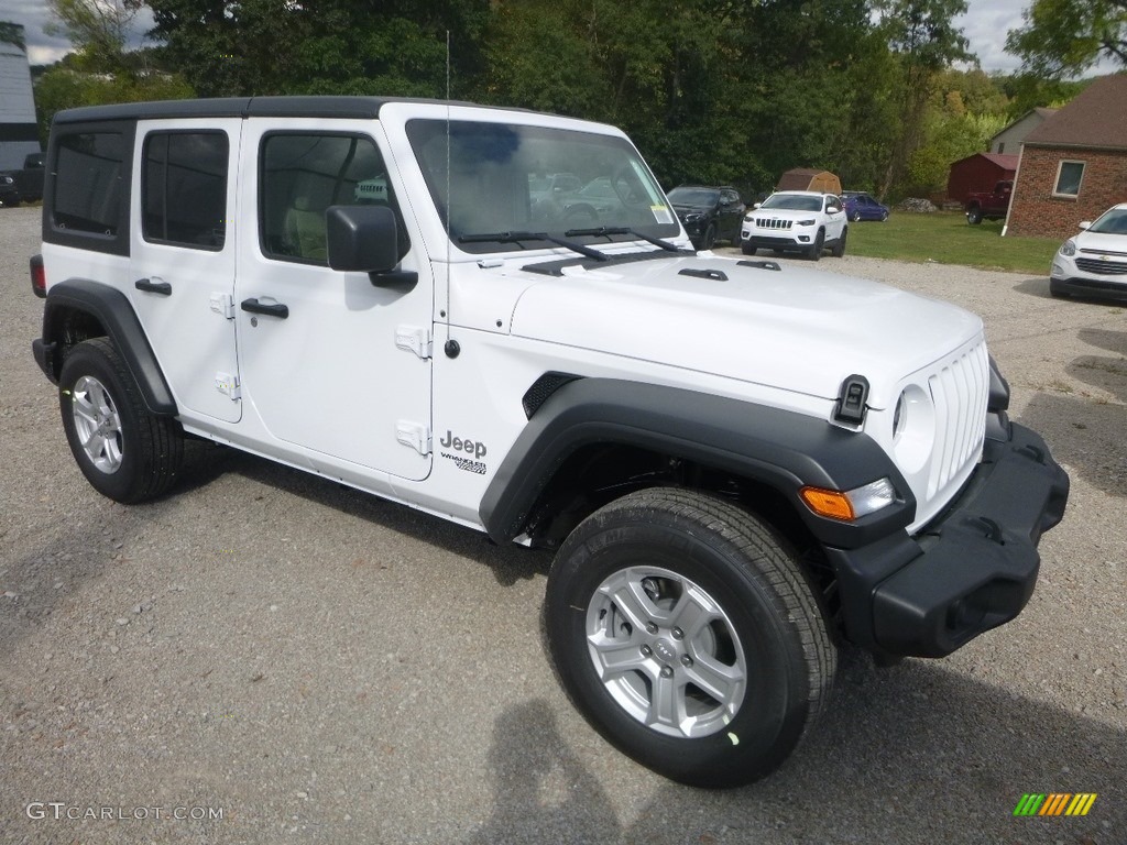 2020 Wrangler Unlimited Sport 4x4 - Bright White / Black photo #7