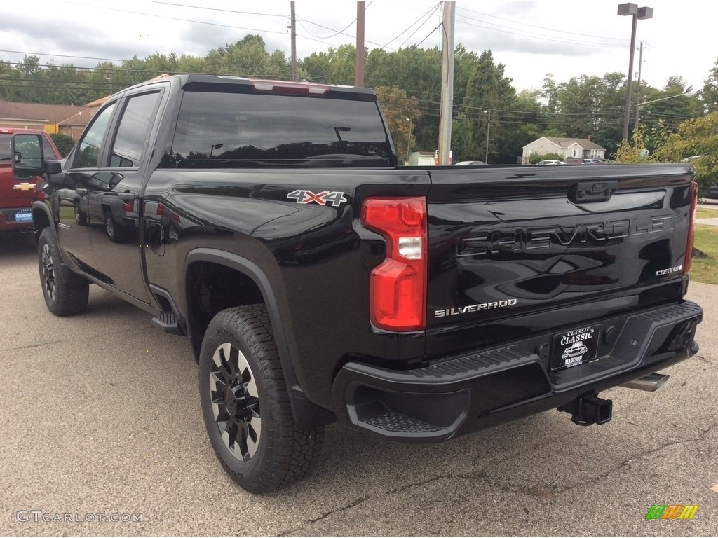 2020 Silverado 2500HD Custom Crew Cab 4x4 - Black / Jet Black photo #7