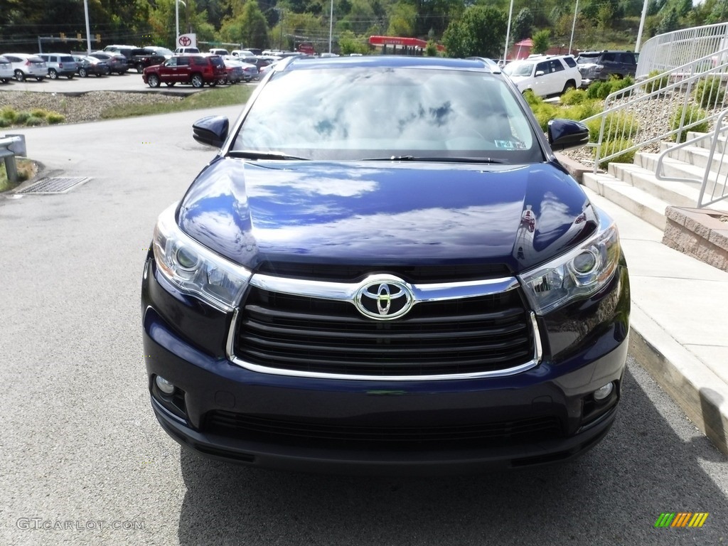 2015 Highlander XLE AWD - Nautical Blue Metallic / Ash photo #4