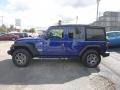 2020 Ocean Blue Metallic Jeep Wrangler Unlimited Sport 4x4  photo #2
