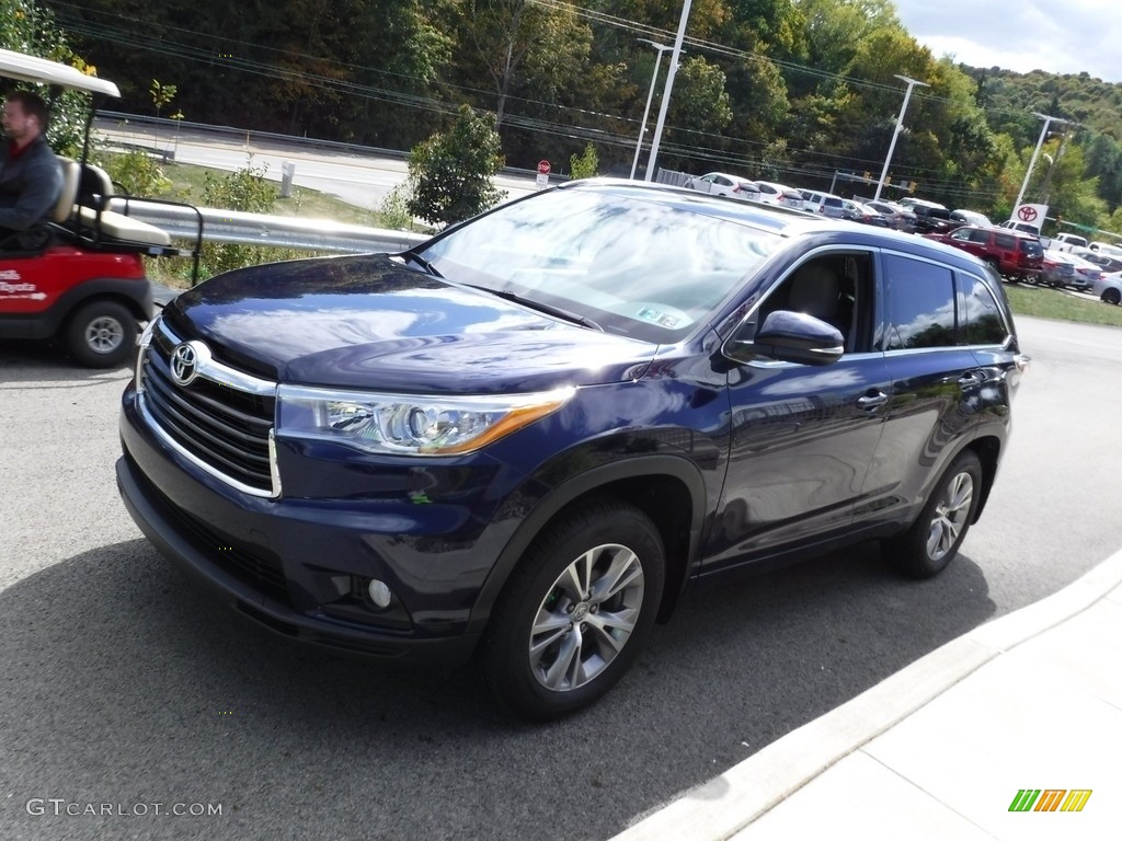 2015 Highlander XLE AWD - Nautical Blue Metallic / Ash photo #5