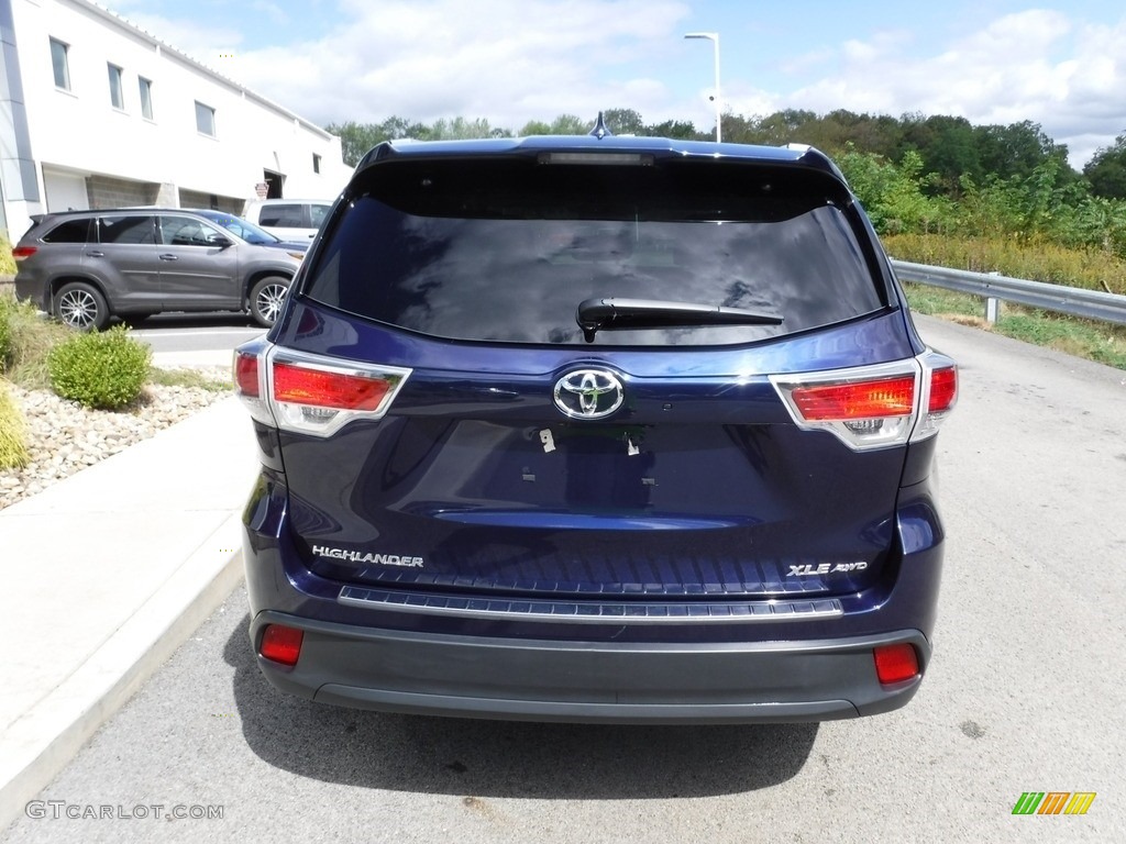 2015 Highlander XLE AWD - Nautical Blue Metallic / Ash photo #8