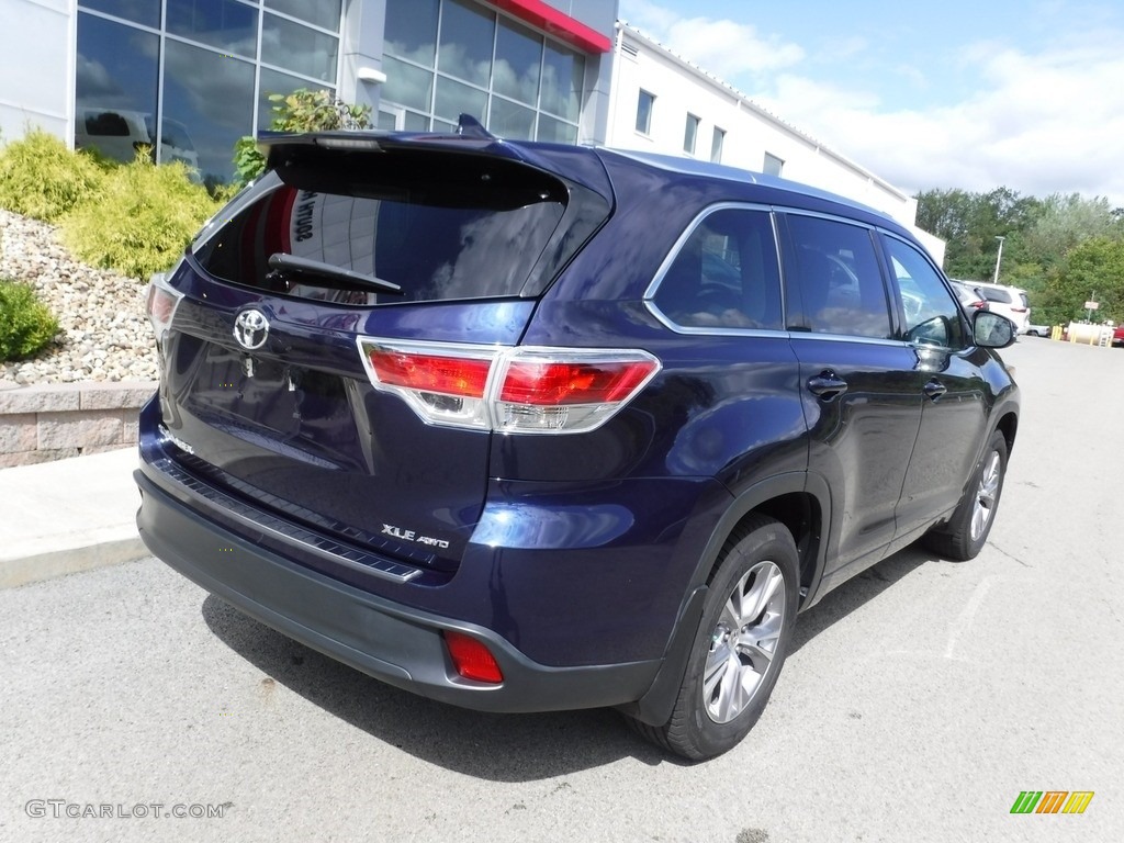 2015 Highlander XLE AWD - Nautical Blue Metallic / Ash photo #9