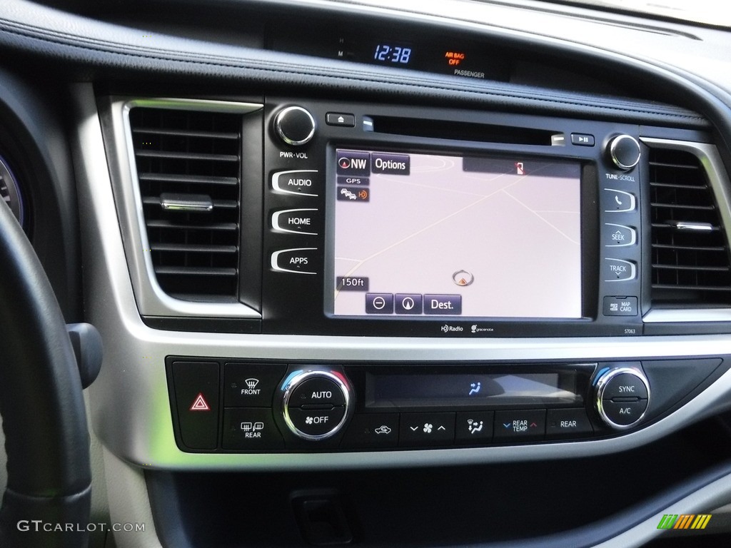 2015 Highlander XLE AWD - Nautical Blue Metallic / Ash photo #19