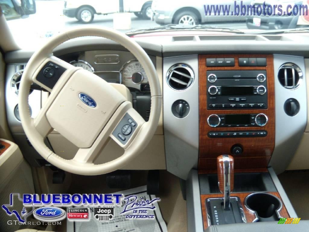 2009 Expedition Eddie Bauer 4x4 - Royal Red Metallic / Camel photo #7