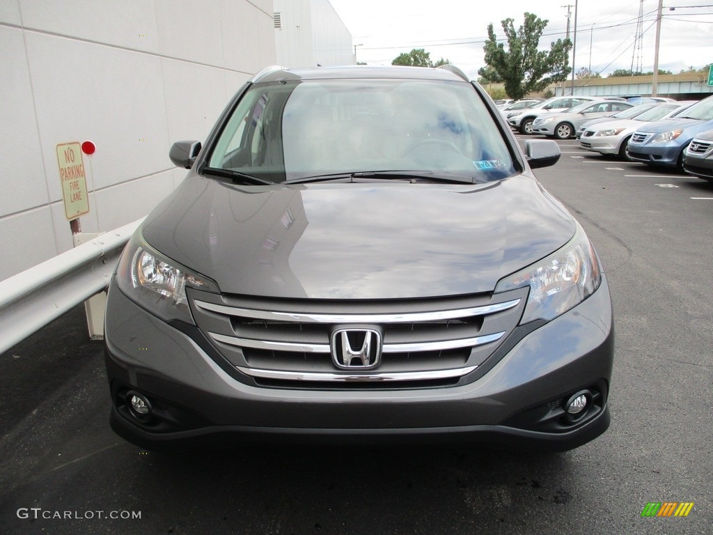 2014 CR-V EX-L AWD - Urban Titanium Metallic / Gray photo #7