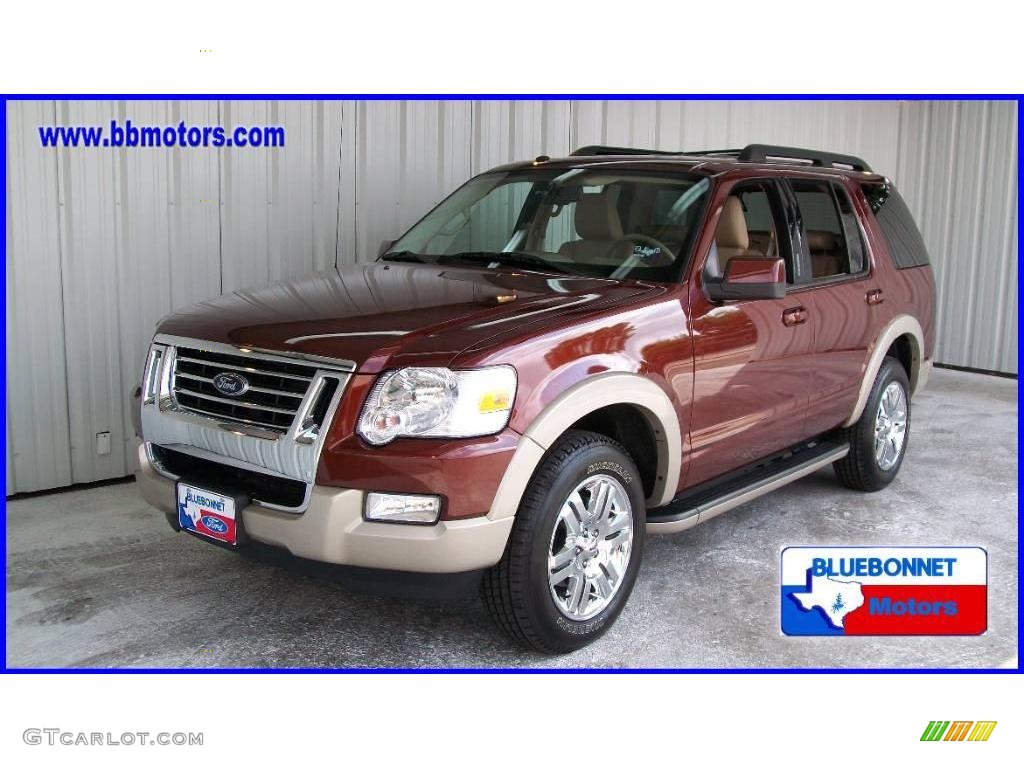 2009 Explorer Eddie Bauer - Dark Copper Metallic / Camel photo #1