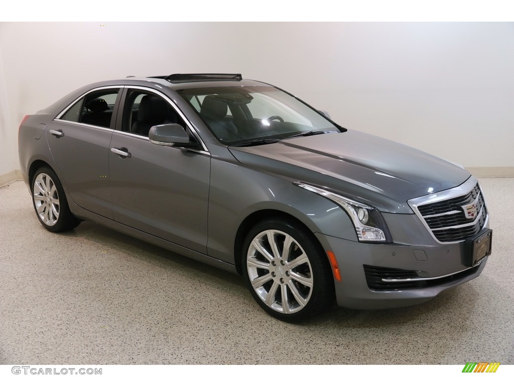 2018 ATS Luxury AWD - Satin Steel Metallic / Jet Black photo #1
