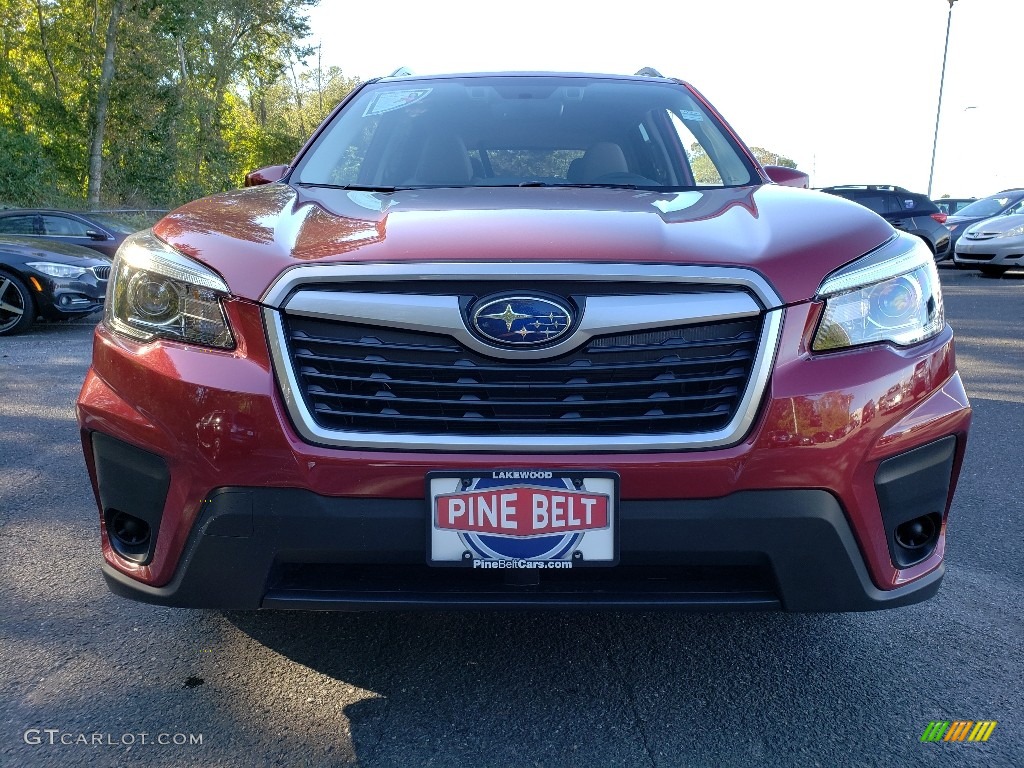 2020 Forester 2.5i Premium - Crimson Red Pearl / Gray photo #2