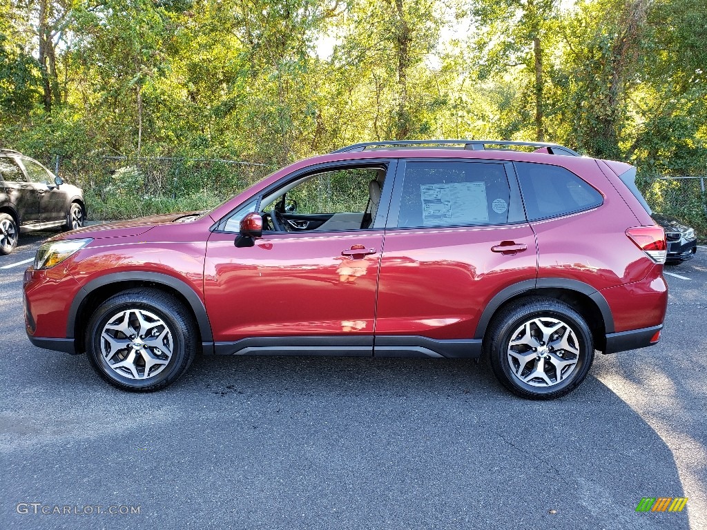 Crimson Red Pearl 2020 Subaru Forester 2.5i Premium Exterior Photo #135499166