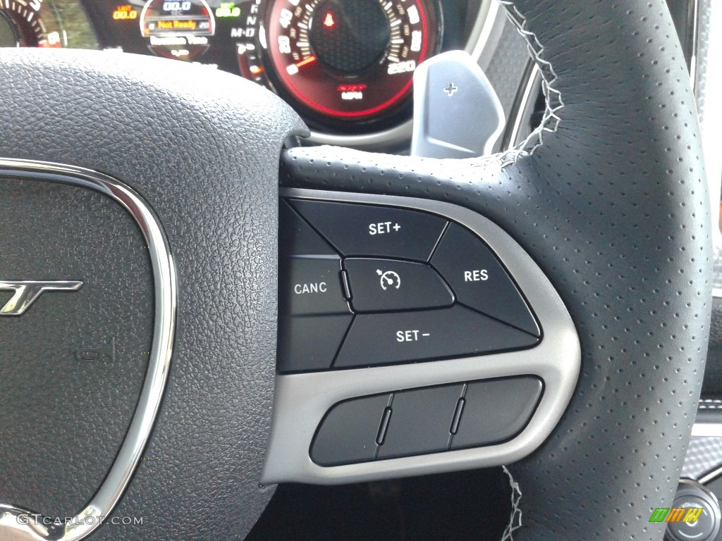2019 Dodge Challenger SRT Hellcat Redeye Widebody Demonic Red/Black Steering Wheel Photo #135499322