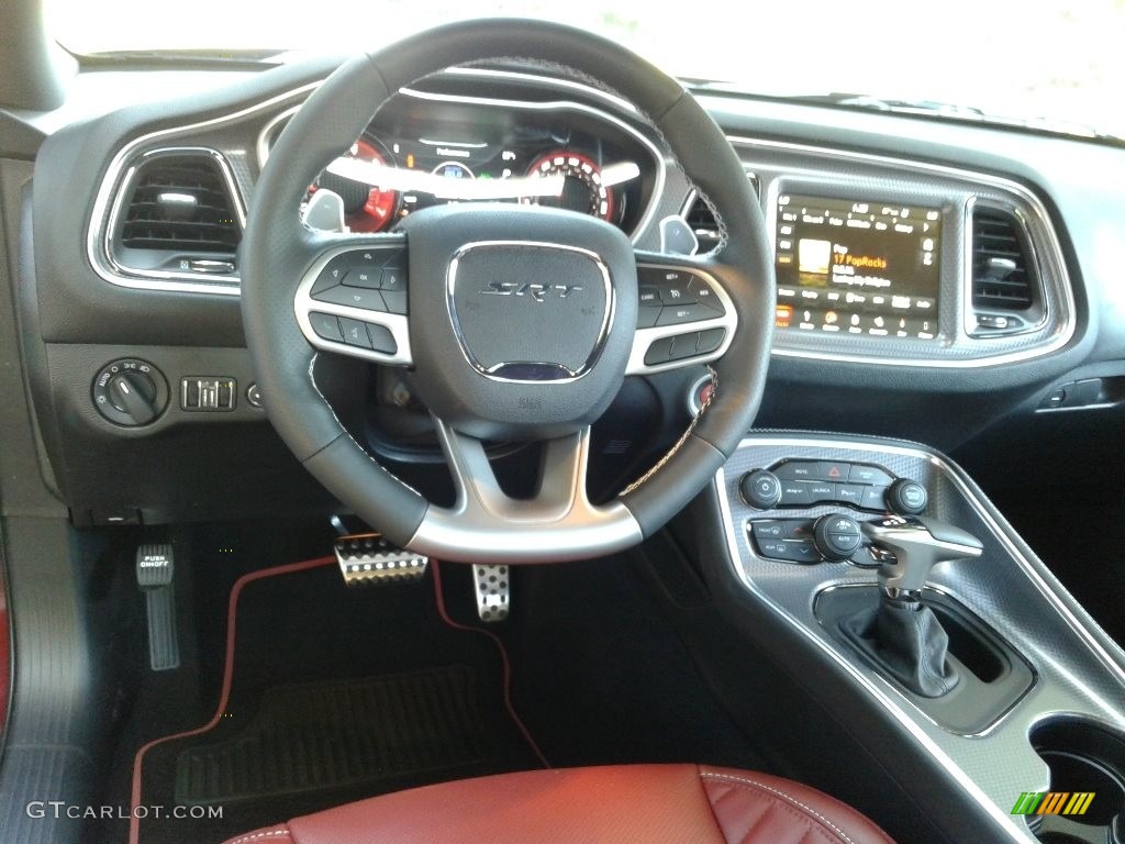 2019 Dodge Challenger SRT Hellcat Redeye Widebody Demonic Red/Black Dashboard Photo #135499598