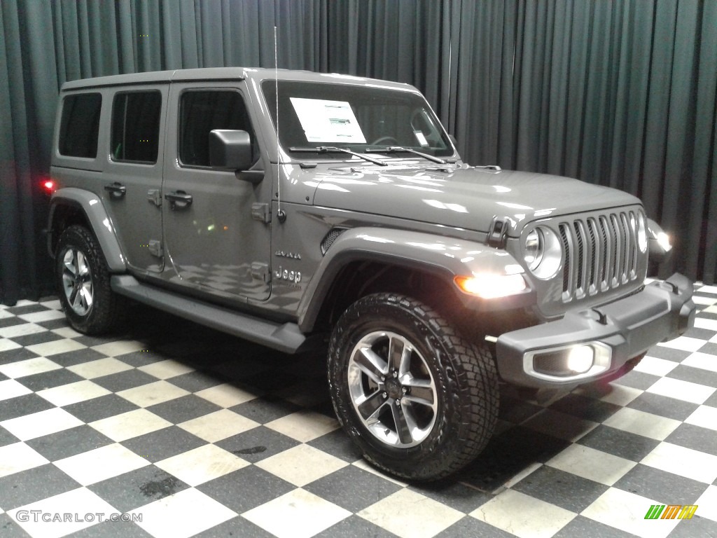 2020 Wrangler Unlimited Sahara 4x4 - Sting-Gray / Black photo #4