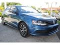 2017 Silk Blue Metallic Volkswagen Jetta SE  photo #2