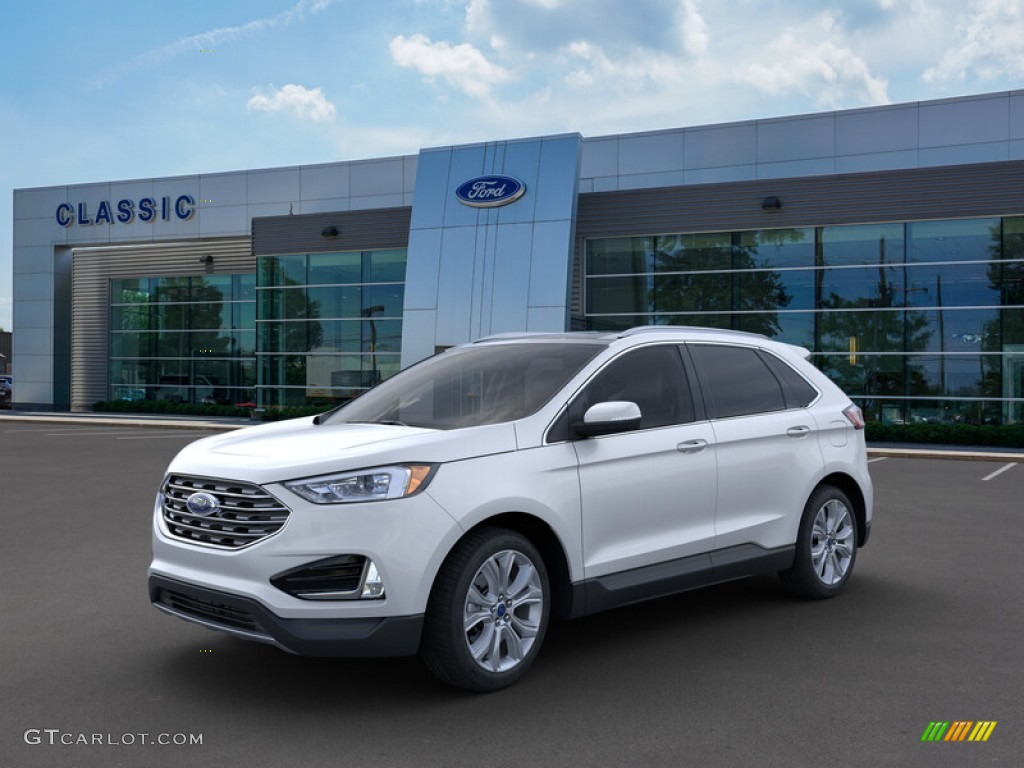 White Platinum Ford Edge