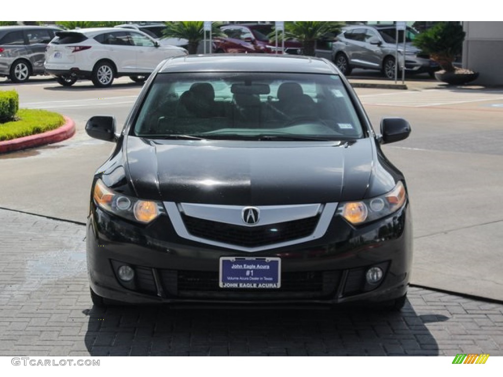 2010 TSX Sedan - Crystal Black Pearl / Parchment photo #2