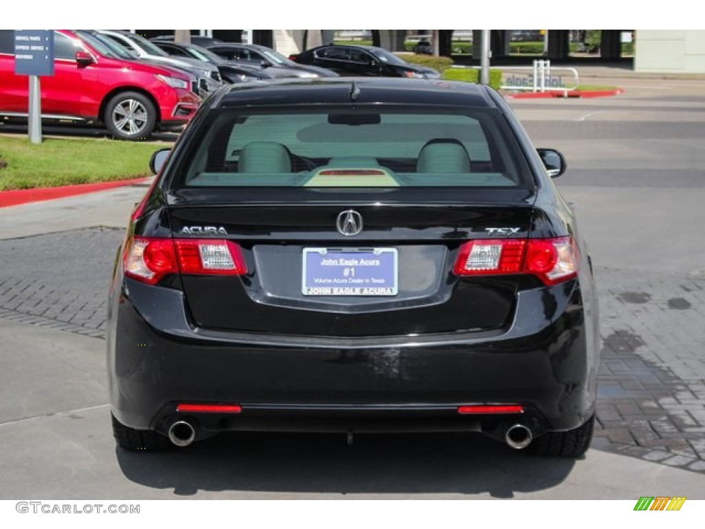 2010 TSX Sedan - Crystal Black Pearl / Parchment photo #6