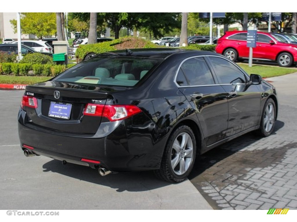 2010 TSX Sedan - Crystal Black Pearl / Parchment photo #7