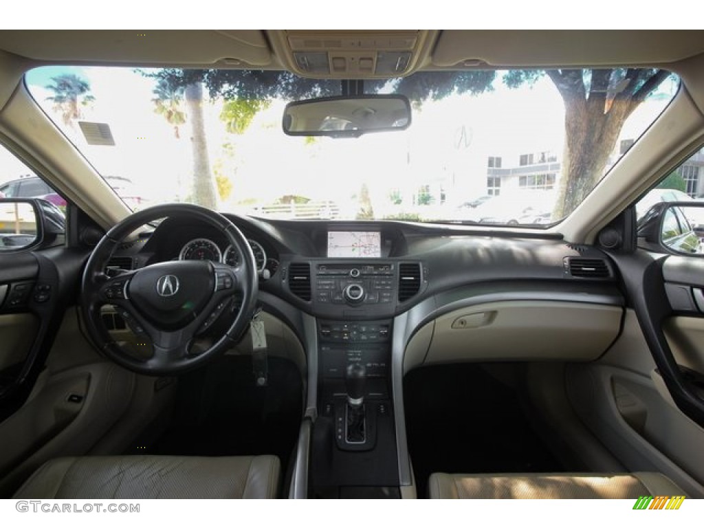 2010 TSX Sedan - Crystal Black Pearl / Parchment photo #9