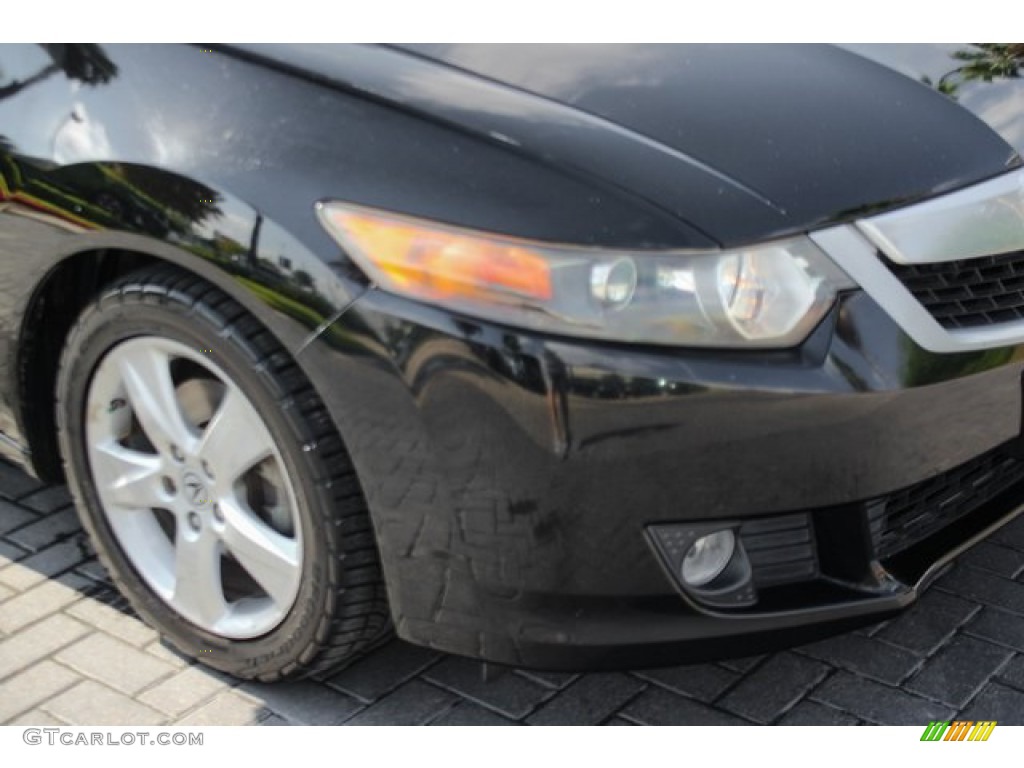 2010 TSX Sedan - Crystal Black Pearl / Parchment photo #12