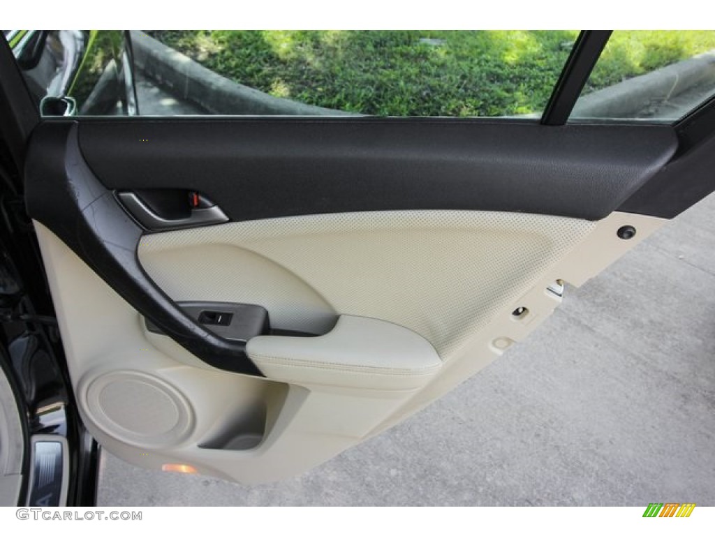 2010 TSX Sedan - Crystal Black Pearl / Parchment photo #23